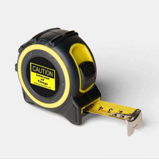 Internet der Dinge - Warnhinweis Maßband (Winkel)