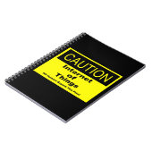 Internet der Dinge - Warnhinweis Notizblock (Linke Seite)