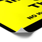 Internet der Dinge - Warnhinweis Poster (Ecke)