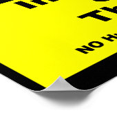 Internet der Dinge - Warnhinweis Poster (Ecke)
