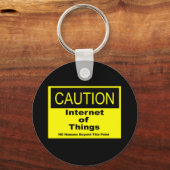 Internet der Dinge - Warnhinweis Schlüsselanhänger (Vorderseite)