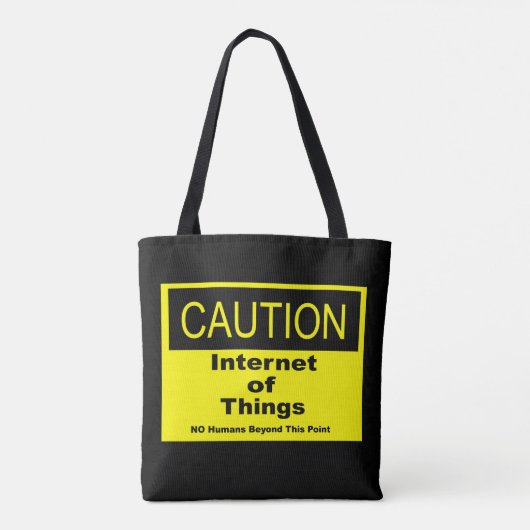 Internet der Dinge - Warnhinweis Tasche (Rückseite)