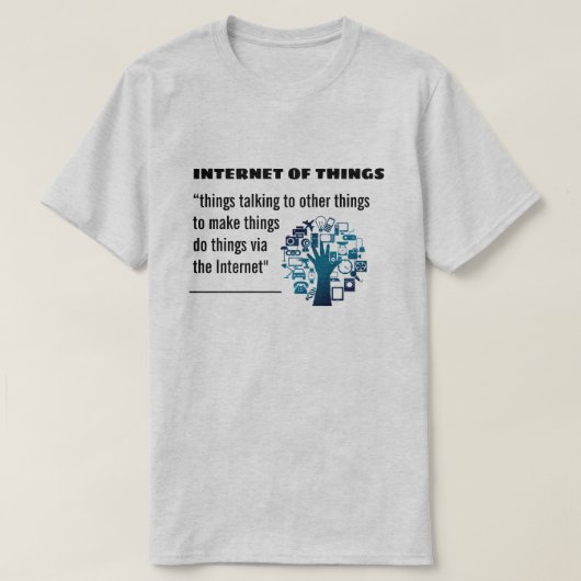 Internet des T-Shirts der Sache-IOT (Design vorne)