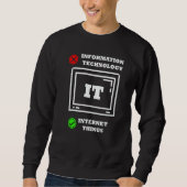 Internet-Dinge Computerprogrammierer Technisch ver Sweatshirt (Vorderseite)