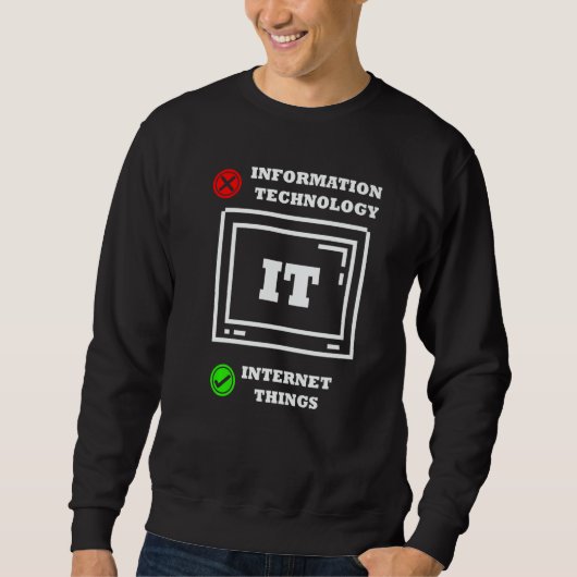 Internet-Dinge Computerprogrammierer Technisch ver Sweatshirt (Vorderseite)