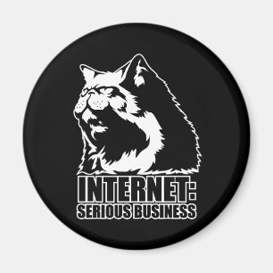 Internet: Ernstes Geschäft (lolcat lustiges Magnet