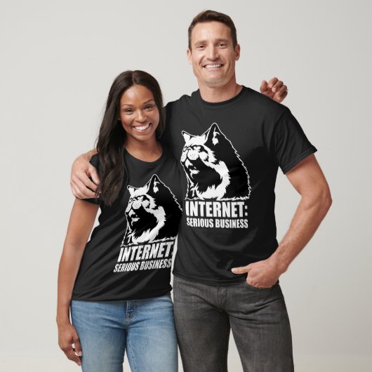 Internet: Ernstes Geschäft (lolcat lustiges T-Shirt (Unisex)