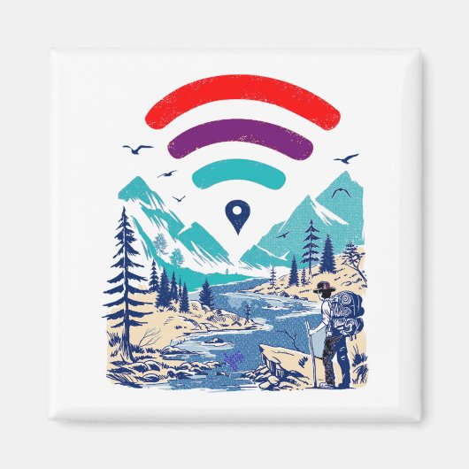 Internet Explorer, WiFi Geschenk Männer Frauen Magnet (Vorne)