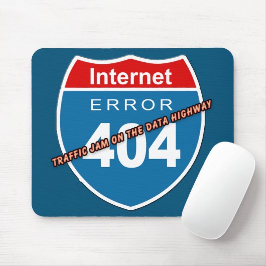 Internet-Fehler 404 Mousepad (Mit Mouse)