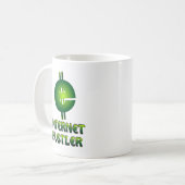 Internet Hustler Kaffeetasse (Vorderseite Links)