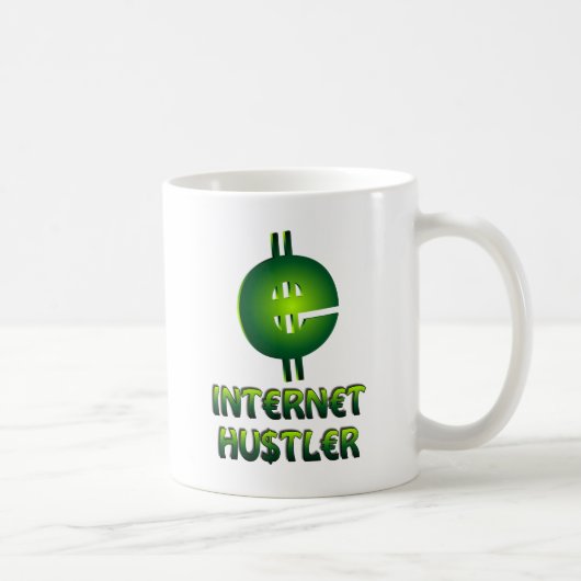 Internet Hustler Kaffeetasse (Rechts)