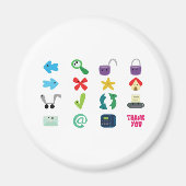Internet Icons Magnet (Vorne)