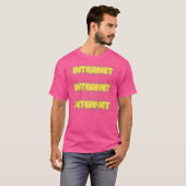 Internet Internet Internet Baseball T-Shirt (Vorne ganz)