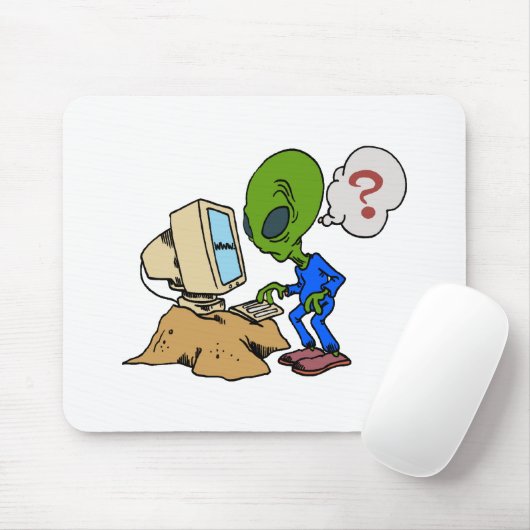 Internet ist alien zu diesem Marsmenschen Mousepad (Mit Mouse)