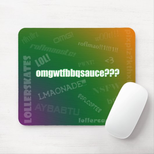 Internet-Jargon Mousepad (Mit Mouse)