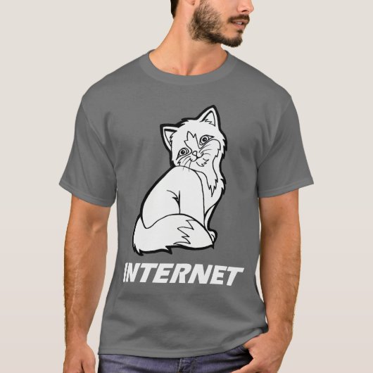 Internet-Katze T-Shirt (Vorderseite)