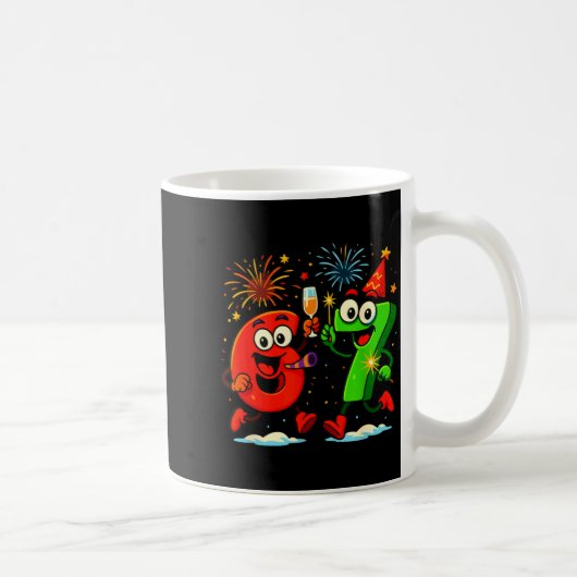Internet-Meme 6 und 7 Sechs Sieben Alpha-Aura-Ener Kaffeetasse (Rechts)