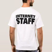 Internet-Personal (mit Logo/Weiß) T-Shirt (Rückseite)