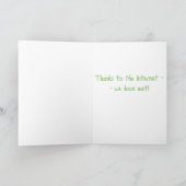 Internet Romance Dankeskarte (Innenseite)