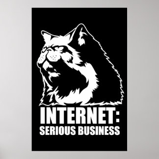 Internet: Serious Business (lolcat lustiges Hemd) Poster