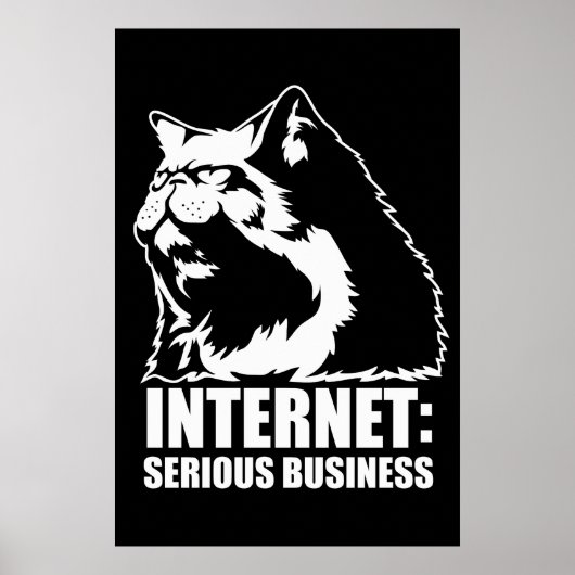 Internet: Serious Business (lolcat lustiges Hemd) Poster (Vorne)