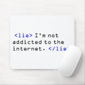 Internet-Sucht Mousepad (Mit Mouse)