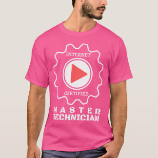 Internet Video Master Technician Mechanics T-Shirt