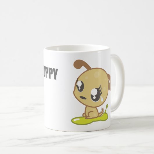 Internet-Welpen-Tasse Kaffeetasse (VorderseiteRechts)