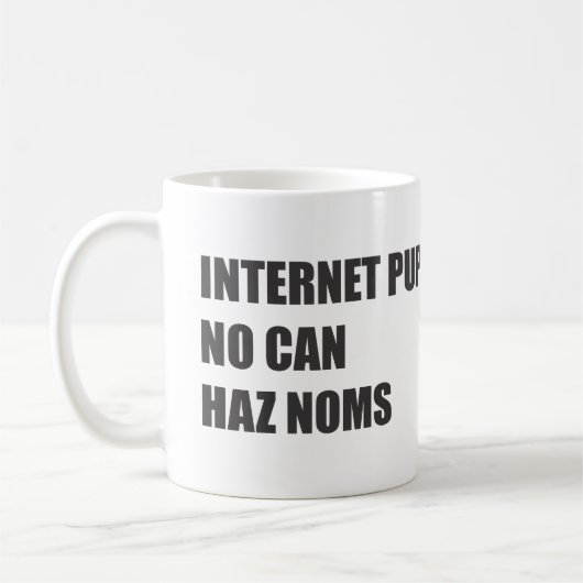 Internet-Welpen-Tasse Kaffeetasse (Links)