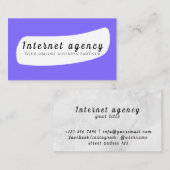 Internetagentur Visitenkarte (Vorne/Hinten)