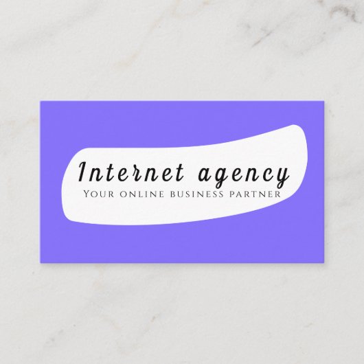 Internetagentur Visitenkarte (Vorderseite)