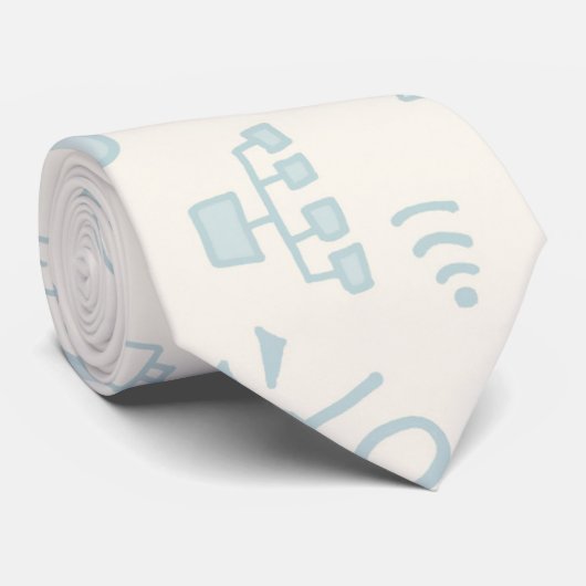 Internetdoodles Krawatte (Gerollt)