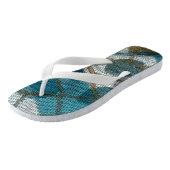 Internetverbindungen zeigen als Muster von Links Badesandalen (Schrägansicht)