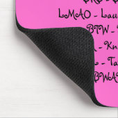 Interniert-Jargon - BESTE FREUNDIN Mousepad (Ecke)