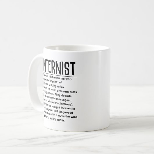 Internist Kaffeetasse (Vorderseite Links)
