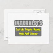 Internisten... klüger postkarte (Vorne/Hinten)