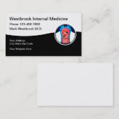 Internistische Medizin-Visitenkarten Visitenkarte (Vorne/Hinten)