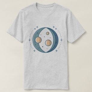 Interplanetarische Ausrichtung in kosmischer Duali T-Shirt