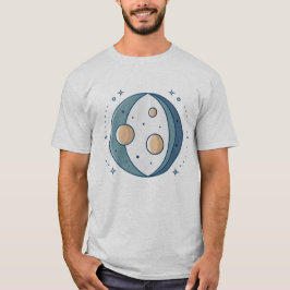 Interplanetarische Ausrichtung in kosmischer Duali T-Shirt