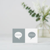 Interpret-Englisch-Spanisch Visitenkarte (Stehend Vorderseite)