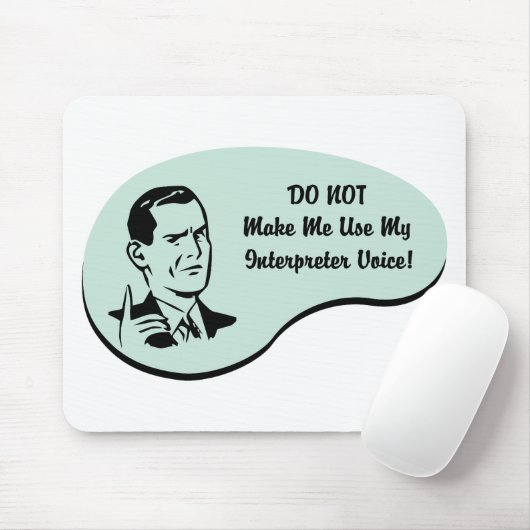 Interpret-Stimme Mousepad (Mit Mouse)