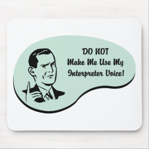 Interpret-Stimme Mousepad