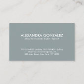 Interpret-/Übersetzer-englisch-spanisches Visitenkarte (Rückseite)