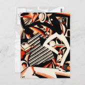 Interpretation von Harlem Jazz Postkarte (Vorne/Hinten)