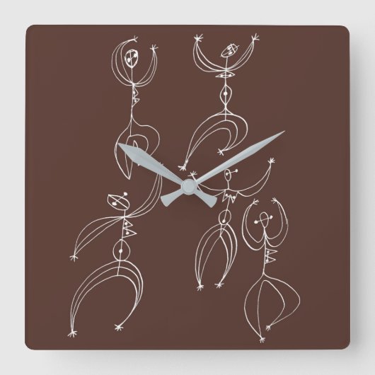 Interpretationstanz Quadratische Wanduhr (Vorderseite)