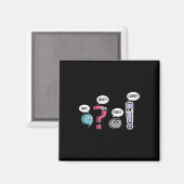 Interpunktion Englischlehrer-Geschenk Wart Was Sto Magnet (Vorderseite/Rückseite)