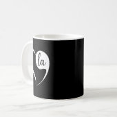 Interpunktion Heart Comma La Harris Präsidentin Kaffeetasse (Vorderseite Links)