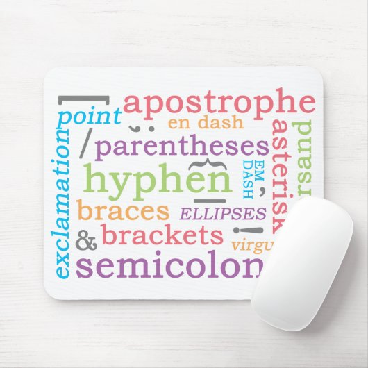 Interpunktion II Mousepad (Mit Mouse)