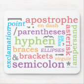 Interpunktion II Mousepad (Vorne)