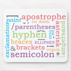 Interpunktion II Mousepad